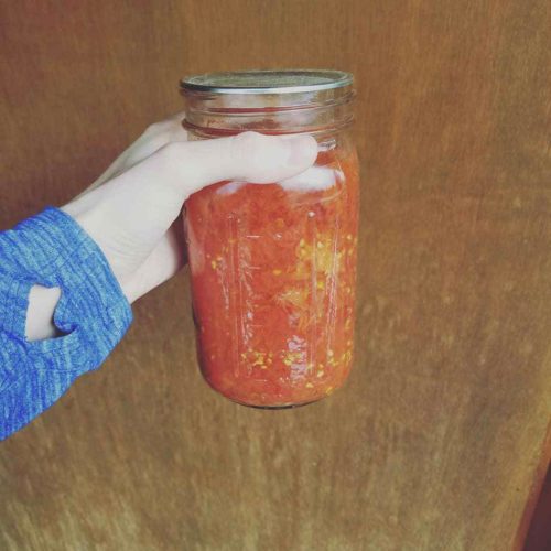 Making & Canning Roasted Tomato Sauce - Wilson Homestead
