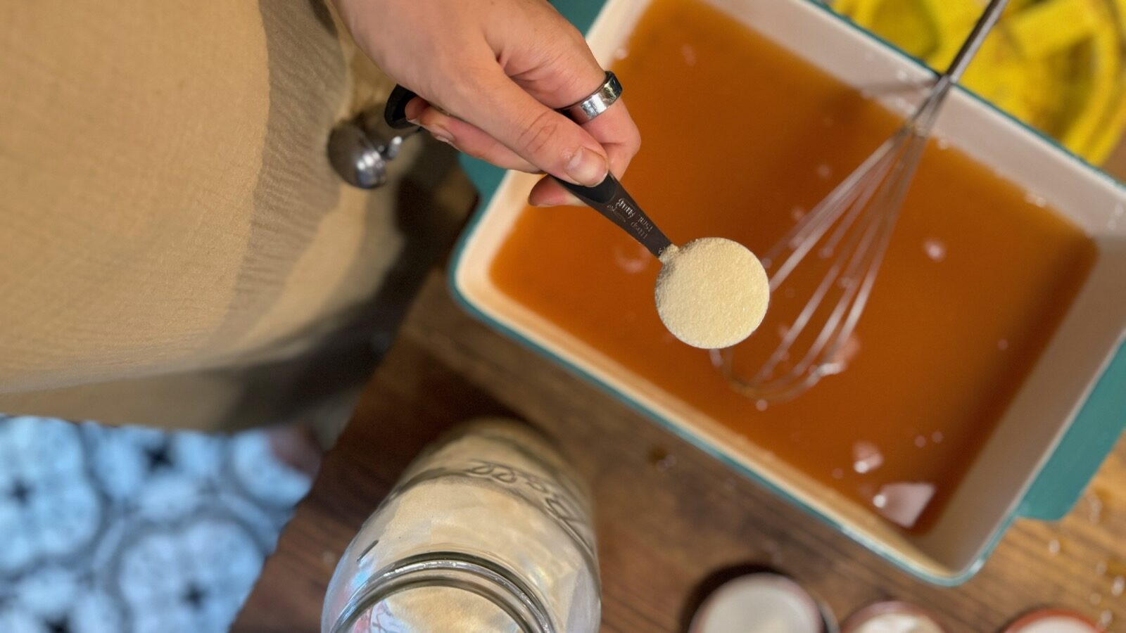 Apple Cider Jello for Fall