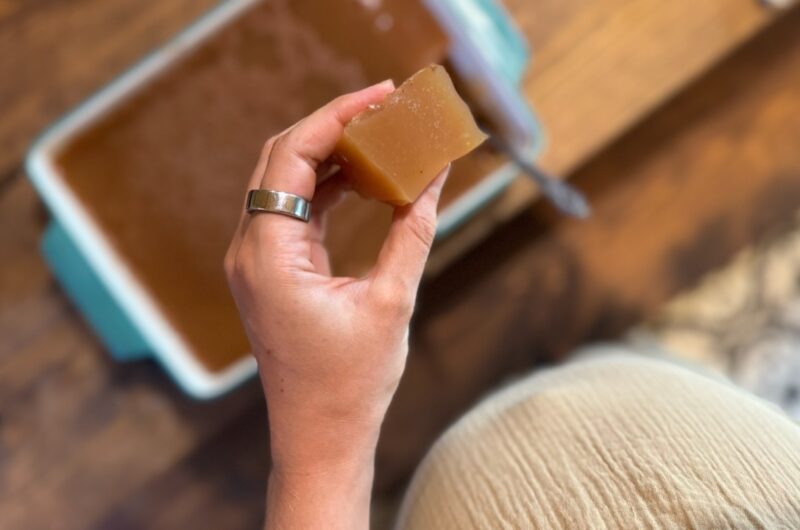 Apple Cider Jello for Fall